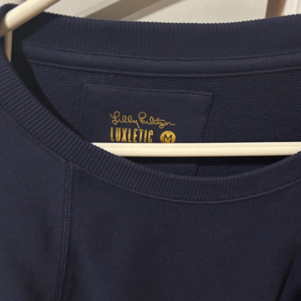 Lilly Pulitzer Luxletic Deep Blue Top